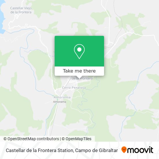 Castellar de la Frontera Station map