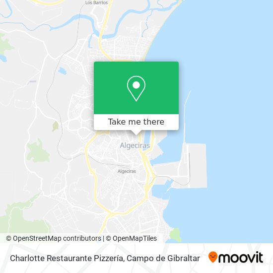mapa Charlotte Restaurante Pizzería