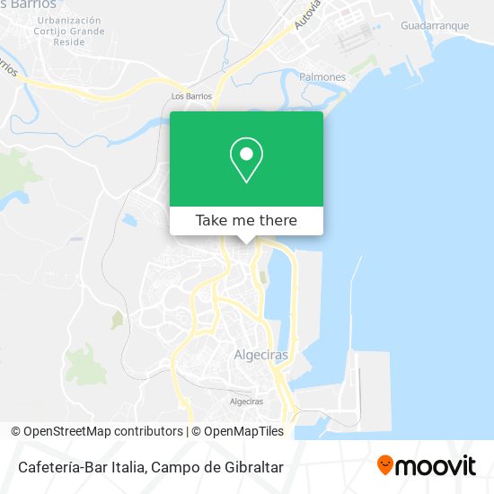 Cafetería-Bar Italia map