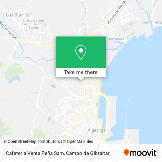 How to get to Cafeteria Venta Peña Sam in Algeciras by Bus?