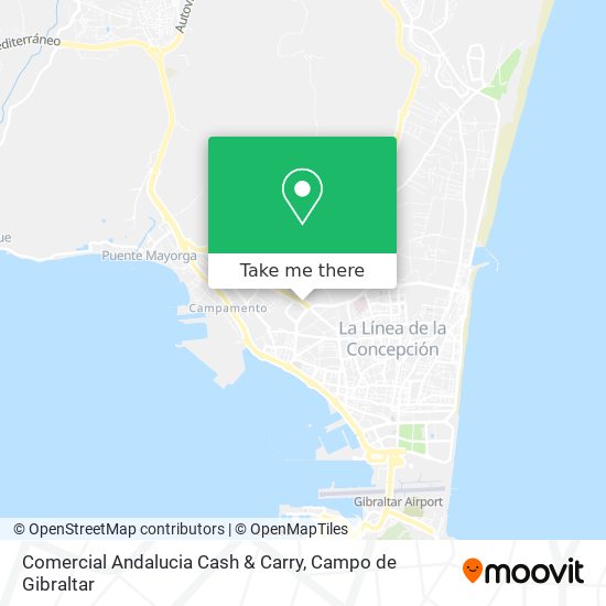 mapa Comercial Andalucia Cash & Carry