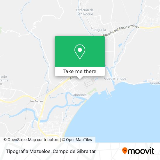 Tipografia Mazuelos map