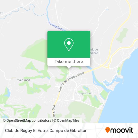 mapa Club de Rugby El Estre