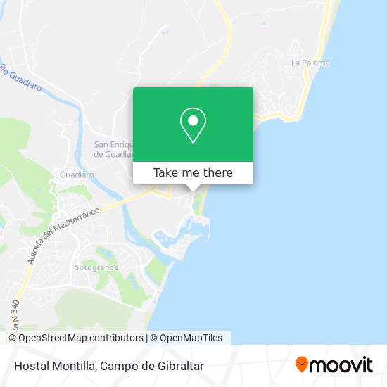 Hostal Montilla map