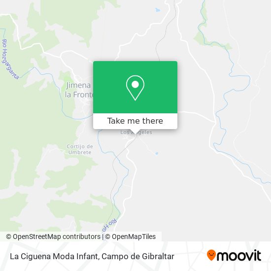 La Ciguena Moda Infant map