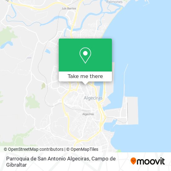 mapa Parroquia de San Antonio Algeciras