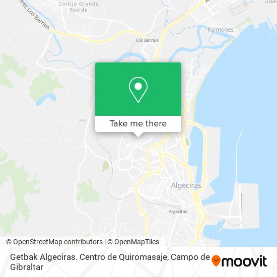 Getbak Algeciras. Centro de Quiromasaje map