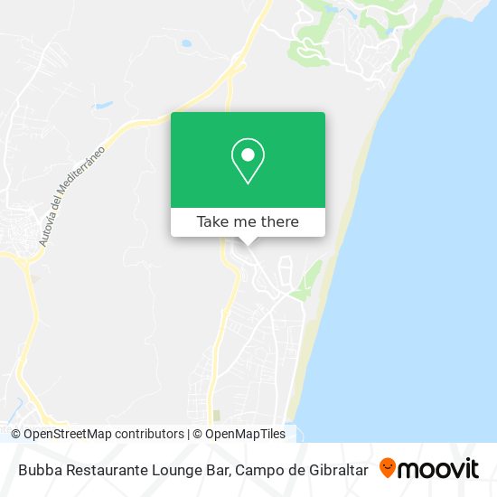 mapa Bubba Restaurante Lounge Bar