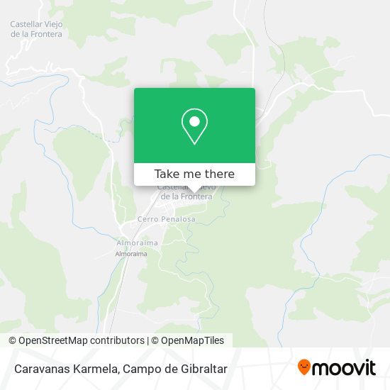 Caravanas Karmela map