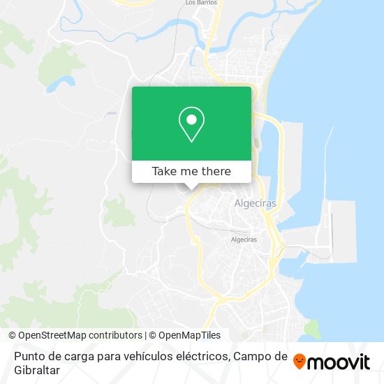 Punto de carga para vehículos eléctricos map