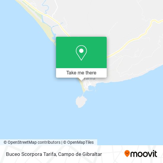 mapa Buceo Scorpora Tarifa