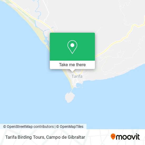 mapa Tarifa Birding Tours