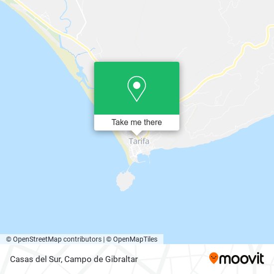 Casas del Sur map