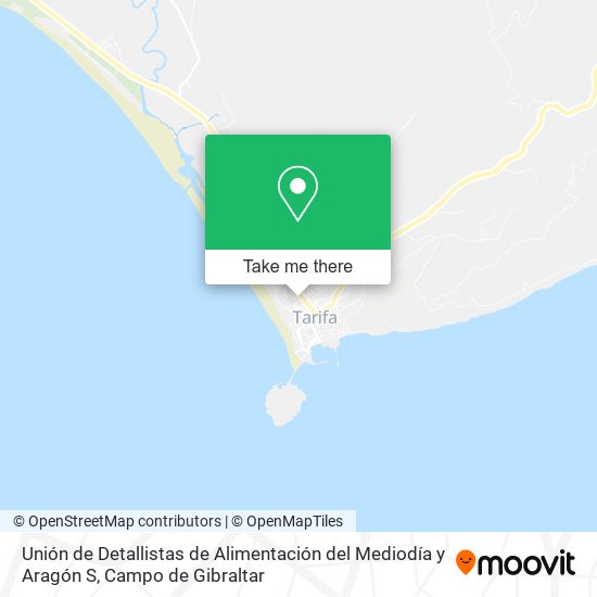 Unión de Detallistas de Alimentación del Mediodía y Aragón S map