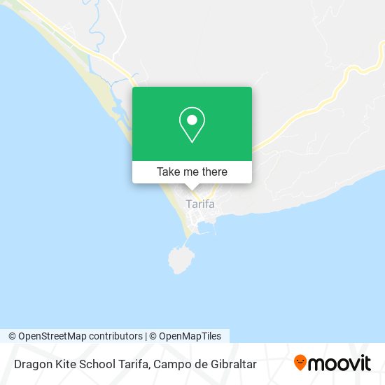 Dragon Kite School Tarifa map