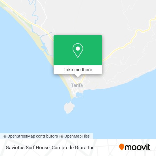 Gaviotas Surf House map