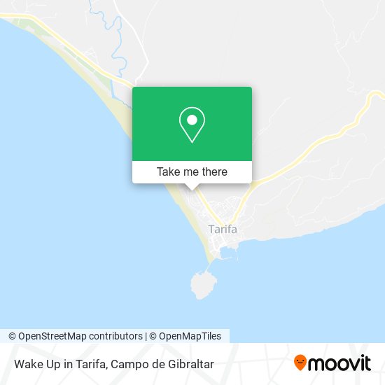 mapa Wake Up in Tarifa