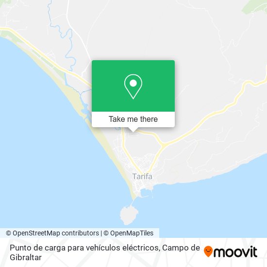 Punto de carga para vehículos eléctricos map