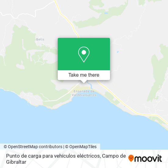 Punto de carga para vehículos eléctricos map