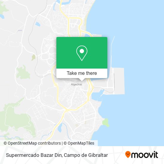 Supermercado Bazar Din map