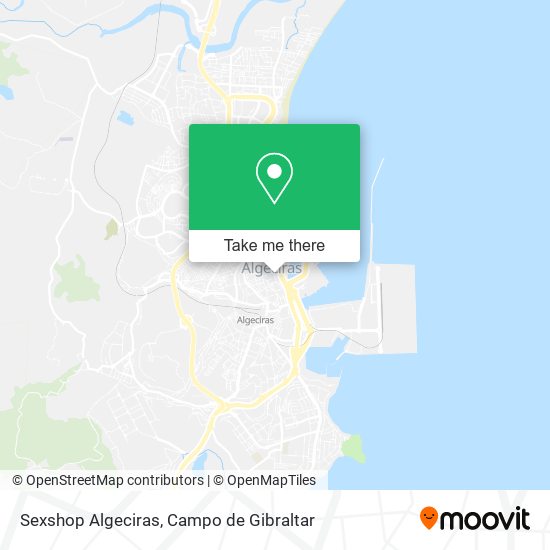 Sexshop Algeciras map