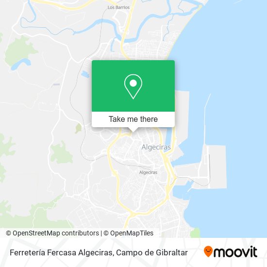 mapa Ferretería Fercasa Algeciras