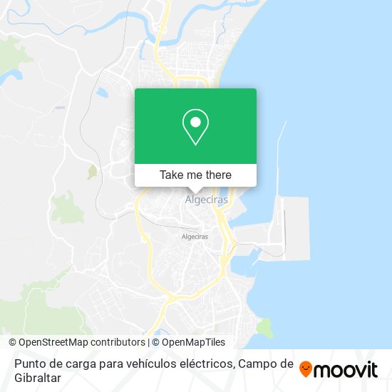 Punto de carga para vehículos eléctricos map