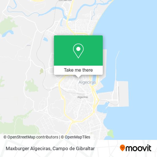 Maxburger Algeciras map