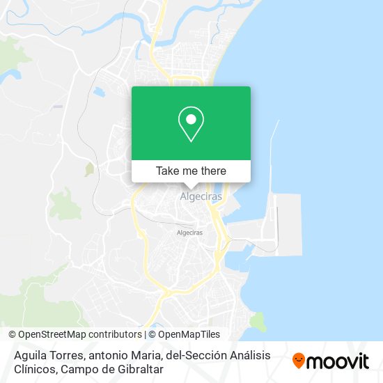 Aguila Torres, antonio Maria, del-Sección Análisis Clínicos map