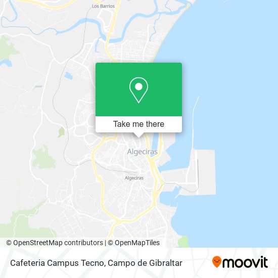 Cafeteria Campus Tecno map