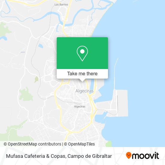 mapa Mufasa Cafeteria & Copas