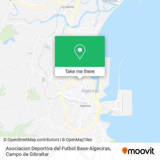 mapa Asociacion Deportiva del Futbol Base-Algeciras