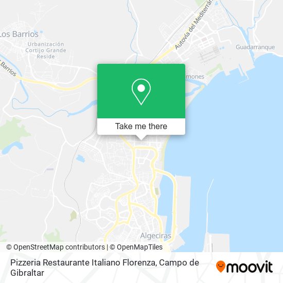 mapa Pizzeria Restaurante Italiano Florenza