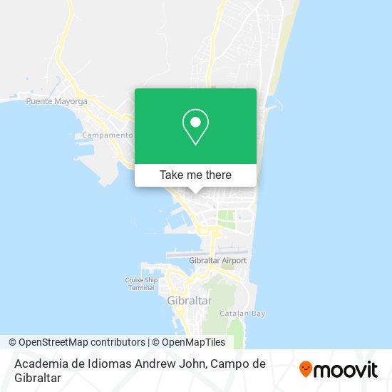 mapa Academia de Idiomas Andrew John