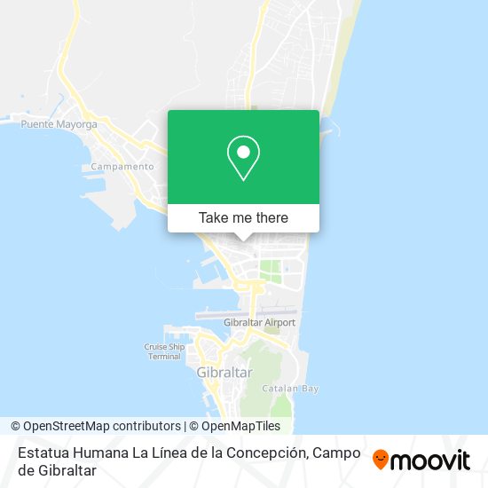 mapa Estatua Humana La Línea de la Concepción