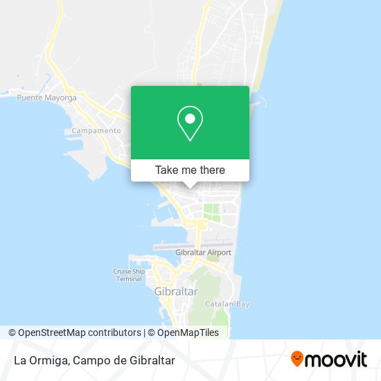 La Ormiga map