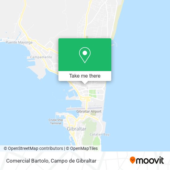 Comercial Bartolo map