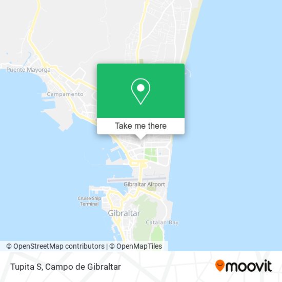 mapa Tupita S