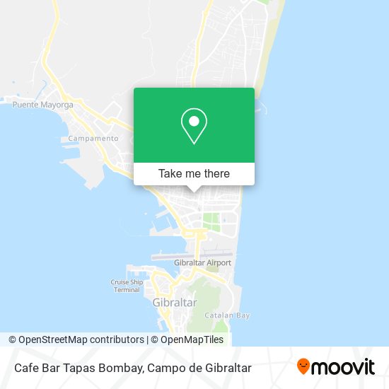 Cafe Bar Tapas Bombay map