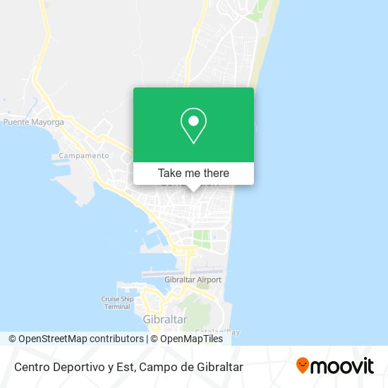 Centro Deportivo y Est map