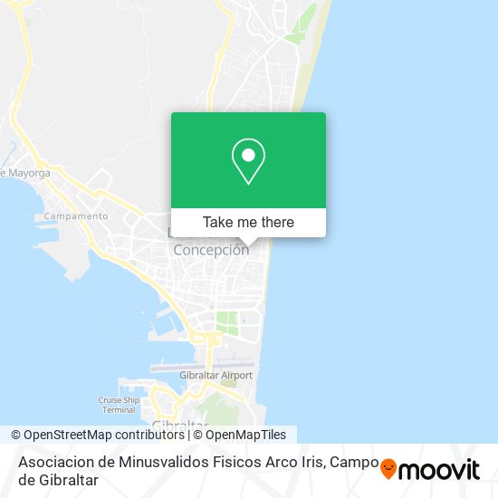 Asociacion de Minusvalidos Fisicos Arco Iris map