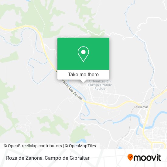 Roza de Zanona map