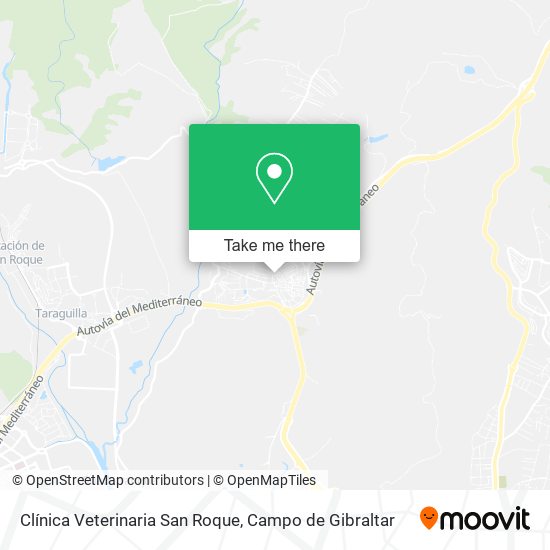 mapa Clínica Veterinaria San Roque