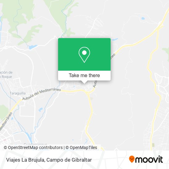 Viajes La Brujula map