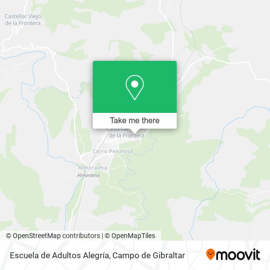 Escuela de Adultos Alegría map