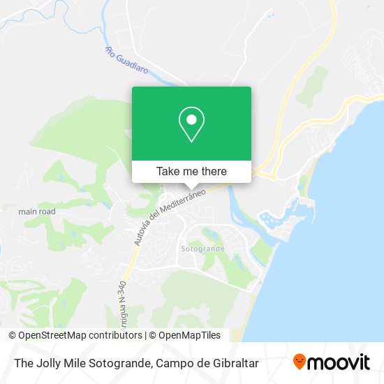 The Jolly Mile Sotogrande map