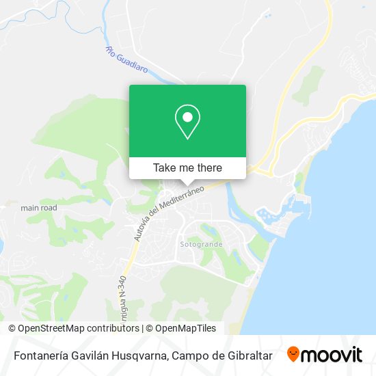 Fontanería Gavilán Husqvarna map