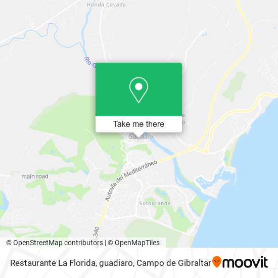 Restaurante La Florida, guadiaro map