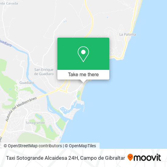 Taxi Sotogrande Alcaidesa 24H map