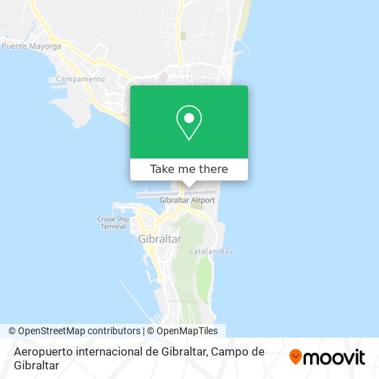 Aeropuerto internacional de Gibraltar map